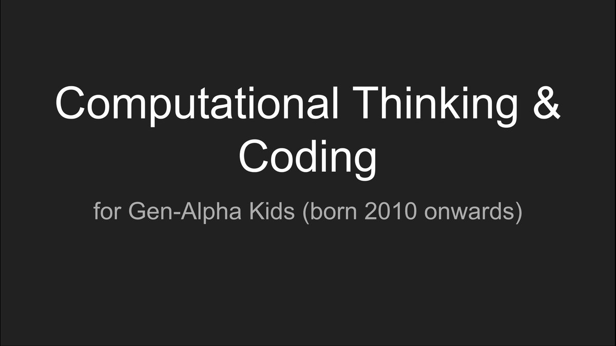 ainunnajib's tweet image. Belajar koding dan Computational Thinking untuk anak-anak
slidesnya di komen