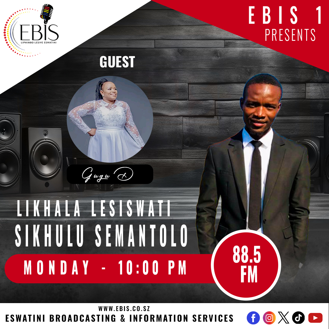 EBISRADIO's tweet photo. Tfokomala neSikhulu Semantolo ekhaleni leSiswati #EBIS1 acocisana na Gugu D namuhla kusukela ngensimbi yelishumi ebusuku. #EBISRadio https://t.co/OywGDgcKWQ