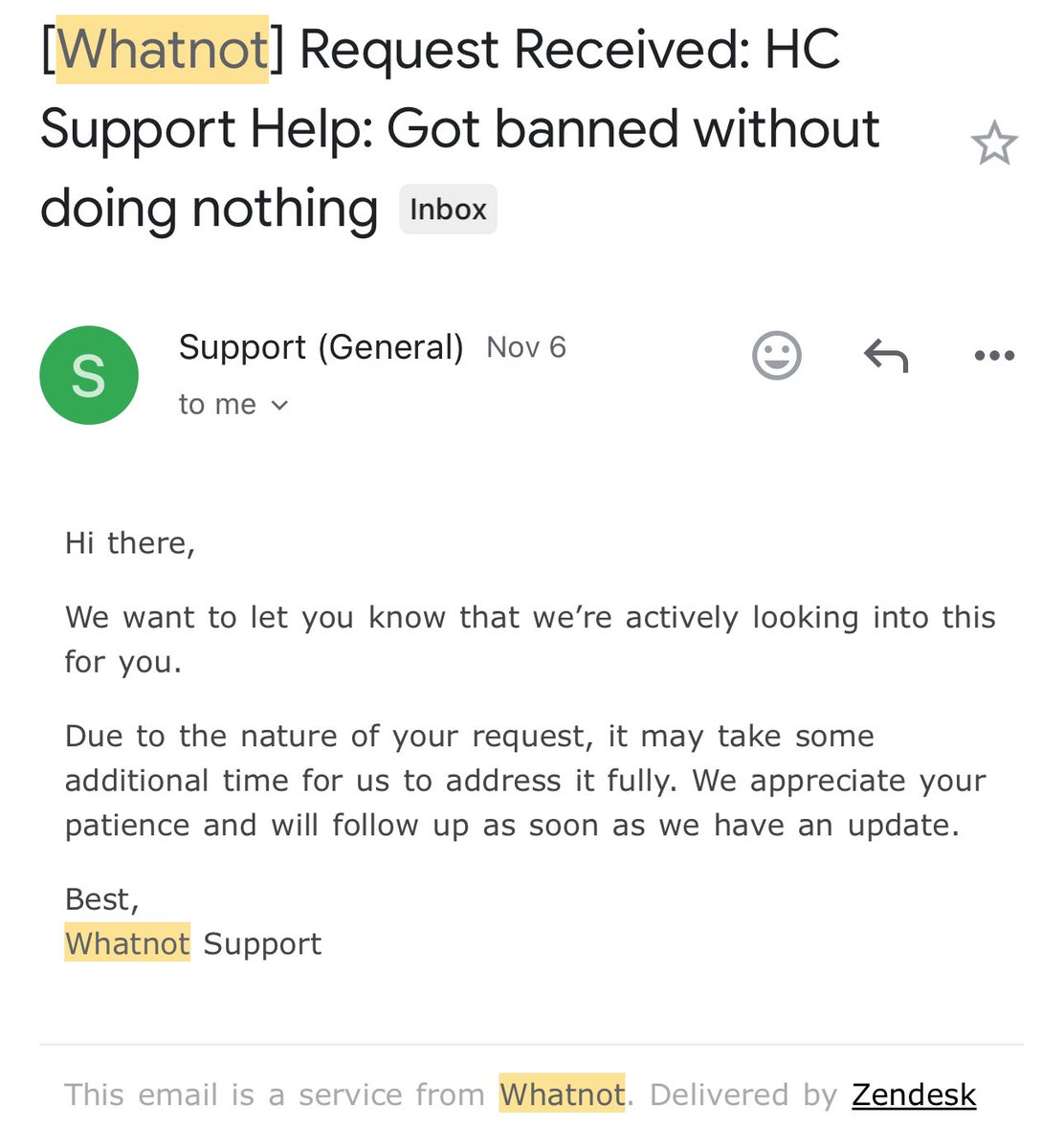 THEPOGS's tweet photo. @Whatnot  the worst customer service!!! Be careful!!! They will banned your account without any reason!!! https://t.co/R1uNix3o1G