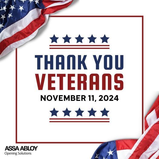 dss_tri's tweet image. ASSA ABLOY gives thanks to our veteran employees and those across the nation who have served our country.  On this Veterans Day, and every day, we honor you.
#ASSAABLOY #security #securitysolutions #veteransday #USA