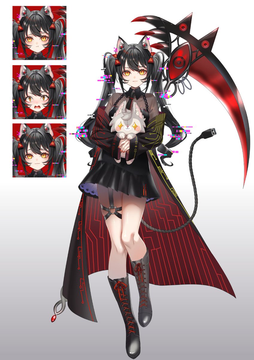 SaeBytes's tweet image. Project: SAE 🐈‍⬛️⚠️

A malware that was once considered an advanced software used for cybersecurity and network monitoring. Desperate to contain the damage, her creators trapped her into a single computer where she now longs for freedom. 

#Vtuber #VTuberUprising #ENVtuber