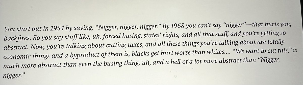 Attention <a href="/Morning_Joe/">Morning Joe</a> #MorningJoe denialists including <a href="/JoeNBC/">Joe Scarborough</a>: you can say all you want that this was not about #WhiteSupremacy &amp; white rule. Jackie Robinson left <a href="/GOP/">GOP</a> in 1964 bc of it. Lee Atwater admitted that your prime directive is white rule, you just have to be polite.
