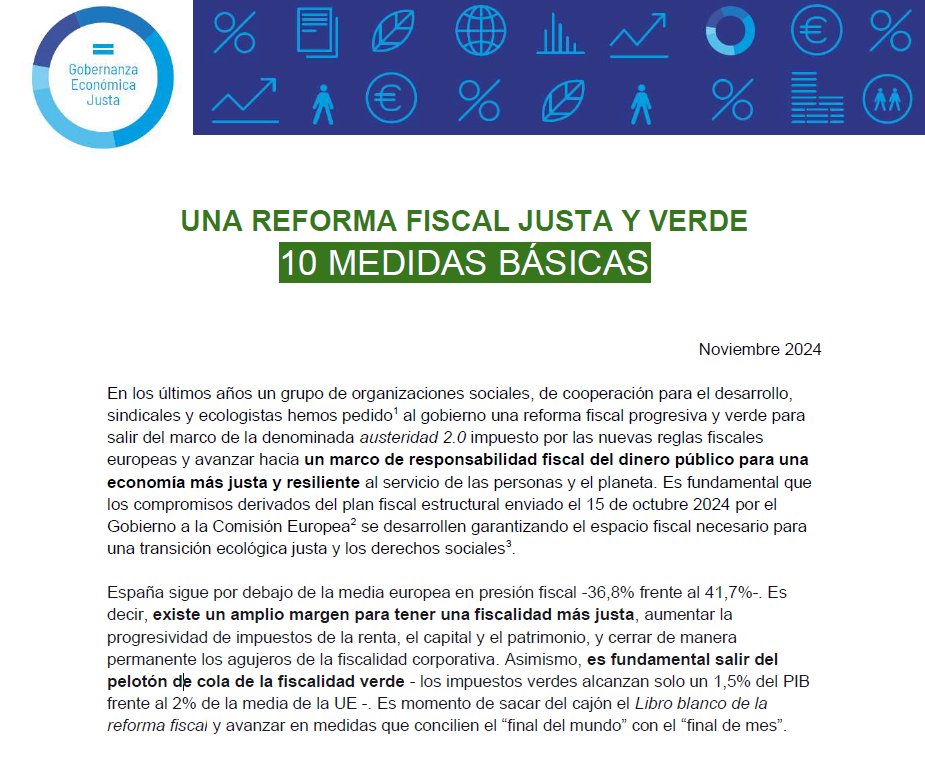 📣Necesitamos  una reforma fiscal justa y verde que elimine los privilegios fiscales  de las élites y democratice la economía en favor de la ciudadanía y las  futuras generaciones.

📍Nuestras propuestas en: economiasolidaria.org/noticias/reas-…

#ImpuestosJustos #SalvarVidas