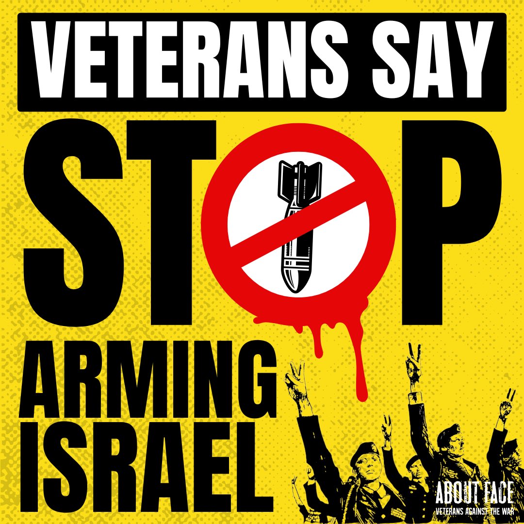 VetsAboutFace's tweet image. THREAD: This #VeteransDay politicians who have actively supported and profited from Israel’s war crimes will attempt to shake our hands and thank us for our service. We will not be political props for war-mongers. #VeteransDemandArmsEmbargo /1