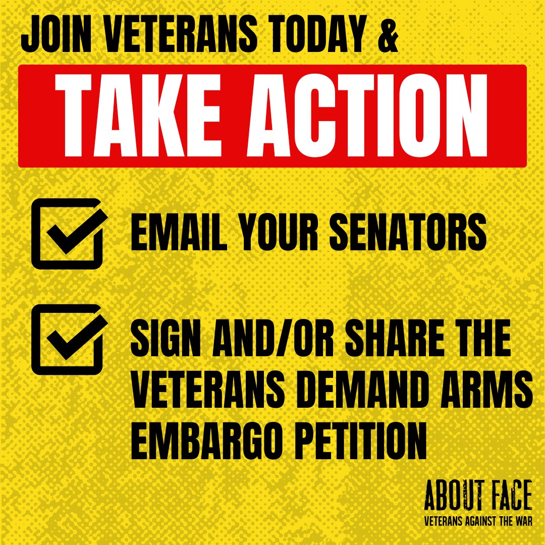 VetsAboutFace's tweet image. This #VeteransDay, we’re taking action. 

JOIN US: linktr.ee/vetsaboutface 

It’s now more urgent than ever that this Senate enforce U.S. law that prohibits providing weapons to actors intentionally targeting civilian infrastructure and pass these resolutions. /9