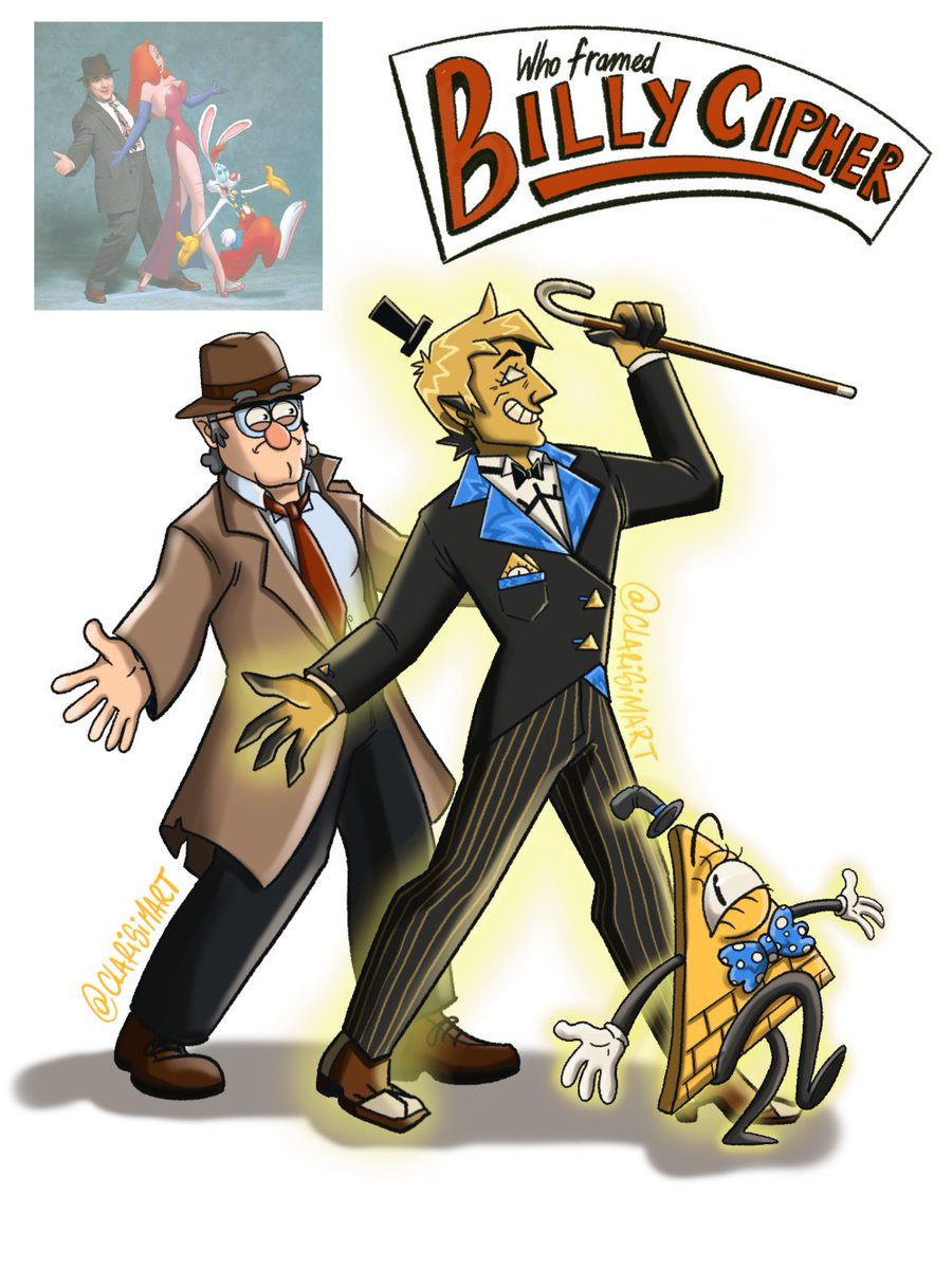 So yeah I've been cooking an AU with actual lore
I present you the #WhoFramedBillyCipherAU
Bonus image and plot points om thread 1/2
Support me on ko-fi or commission me 
ko-fi.com/clarisimart

#GravityFalls #billcipher #billford #stanfordpines #GravityFallsAU