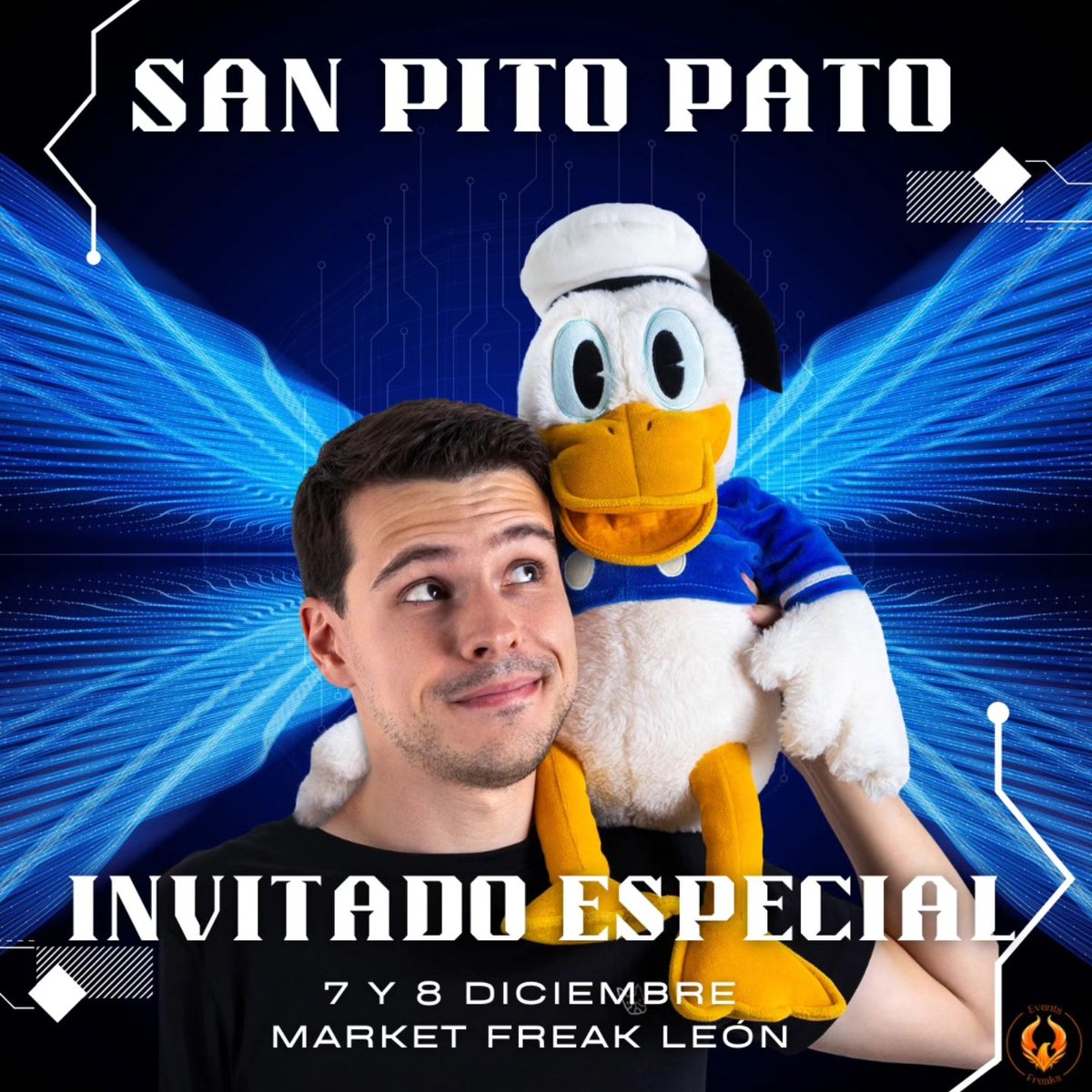 sanpatostia's tweet photo. ✨¡Sorpresa!✨ Este 7 y 8 de Diciembre el Mayordomo y yo estaremos en la @market_freak de León. ¡Venid y nos hacemos unas fotillos, hostias! https://t.co/2h8msBBfHw