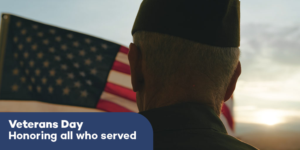 This Veterans Day, we pause to honor all the men and women who have bravely served in the United States Armed Forces.

We commend all veterans for their service and never forget the freedoms and protections we all enjoy as Americans thanks to the sacrifices they have made.