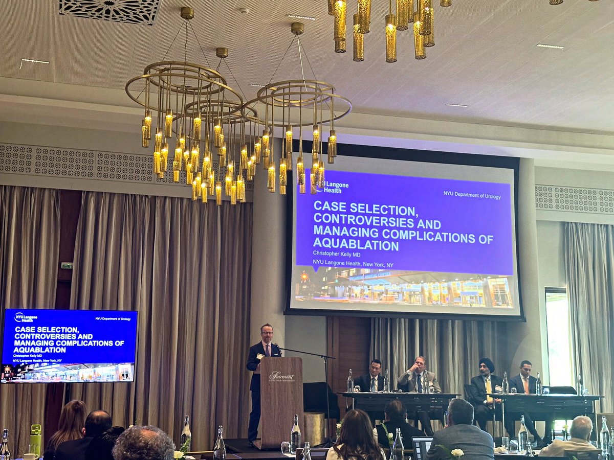 NYUUrology's tweet image. Great presentation by Dr @_ChrisKelly about Aquablation at @NYSAUA annual meeting in Marrakesh