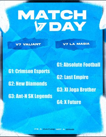 It Is Time 🦁

Tonight's fixtures in our first game day of the week. A much more positive week for both teams and they look to only improve on that.

Catch both teams live from 8pm!
La Masia - twitch.tv/careytipp
Valiant - twitch.tv/hydrohayden

#LetsGoVulcan