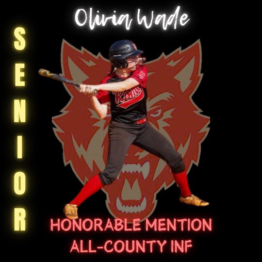 Would like to congratulate Jakayla Strickland, Madyson Thacker, and Olivia Wade for making Rome News Tribune All-County Team. Proud of each them for this great accomplishment! Go 🐺🥎