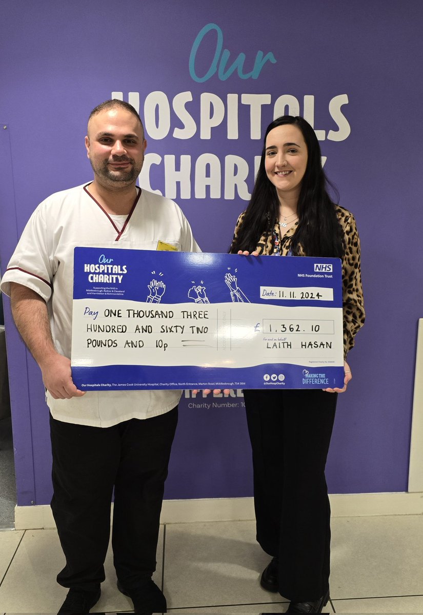 laithhasan's tweet photo. Thank you to everyone who bought tickets for the World Radiography Day Raffles. With your help and generosity, we have managed to fundraise a total of £1362.10 for @OurHospCharity

Congratulations to all prize winners!

@SouthTees @SCoRMembers #WRD2024 https://t.co/vfzxwclRCi