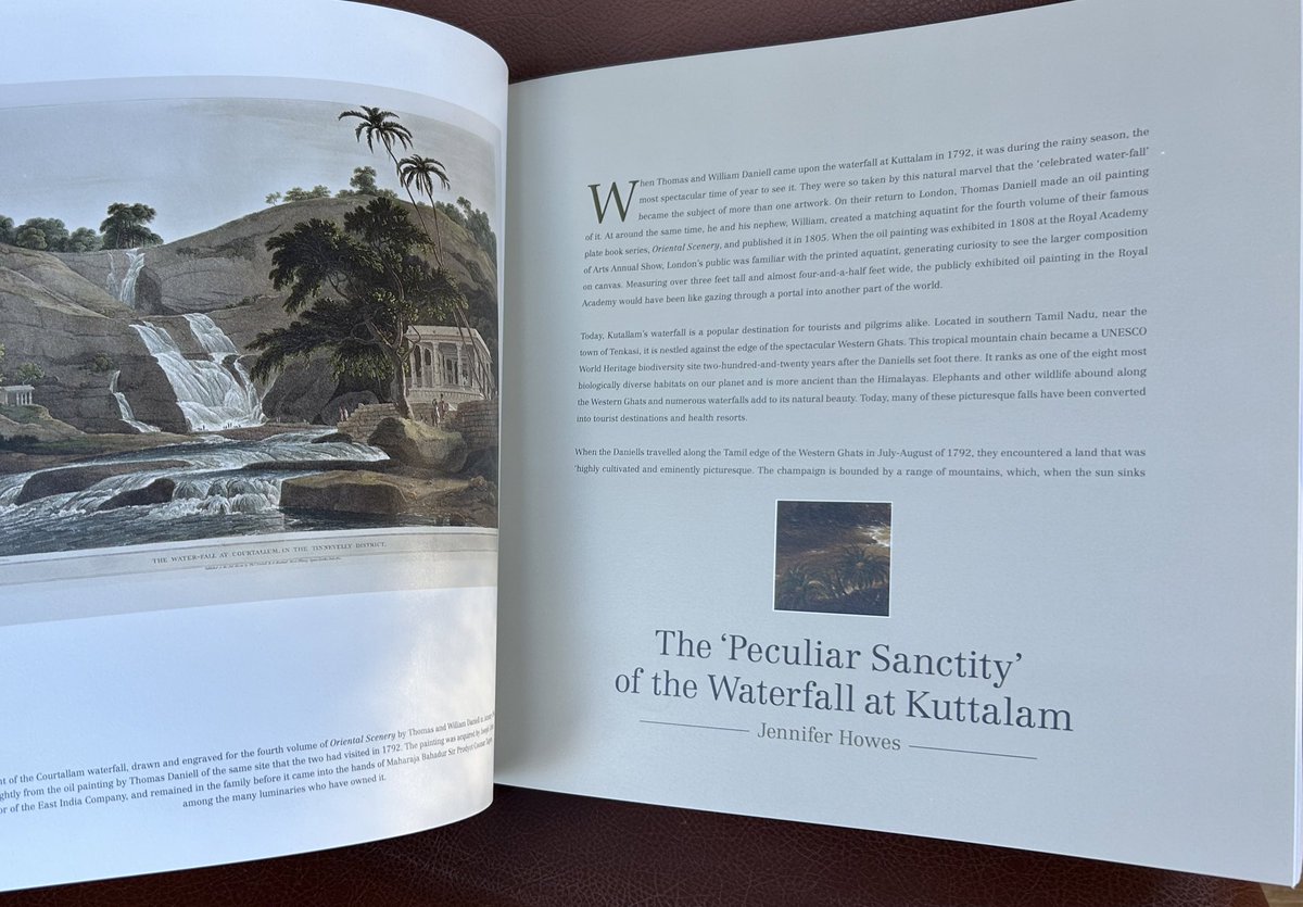 My essay on Thomas Daniell’s painting of Kuttalam Waterfall has been published in “Iconic Masterpieces of Indian Art, Edition 04”. The painting is on display with <a href="/DAGworld/">DAG</a> at Art Mumbai, 14-17 Nov. It will then move to DAG New Delhi.