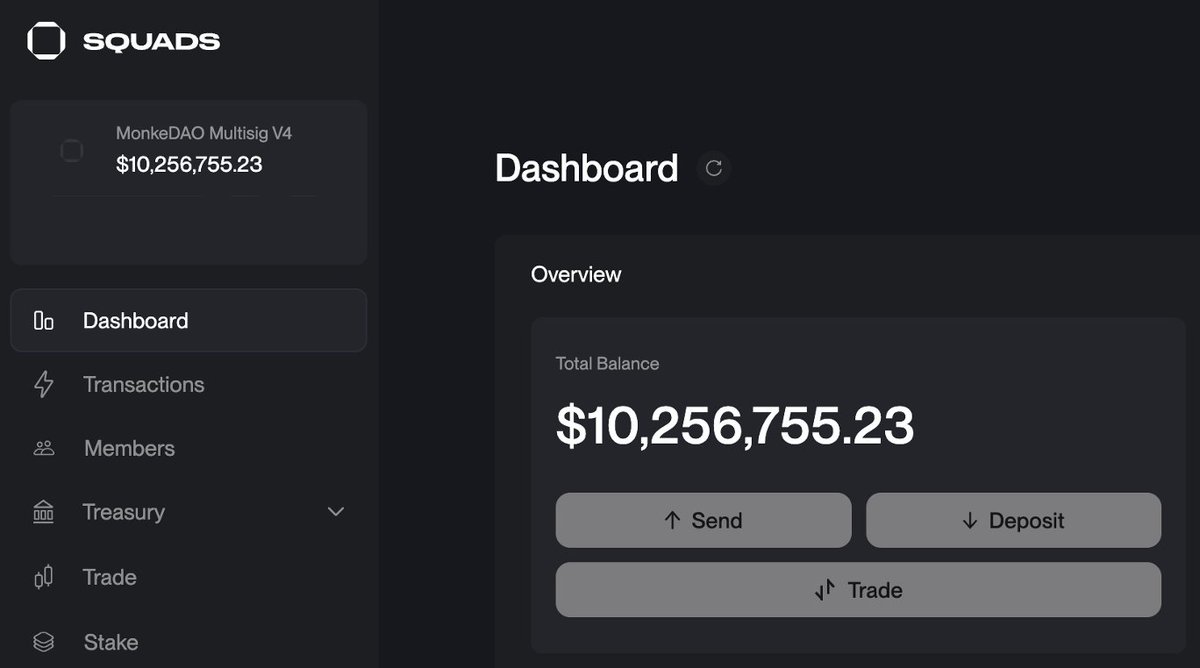 The @MonkeDAO treasury just hit a new milestone of the $10M mark, making it  possibly the first community-owned and operated NFT DAO on @solana to do  so. This is yet another proof/