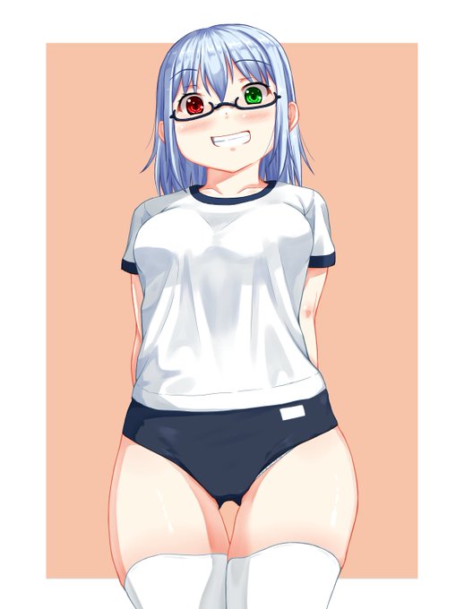 うちの子体操着。久しぶりに絵を完成させた。偉い! 