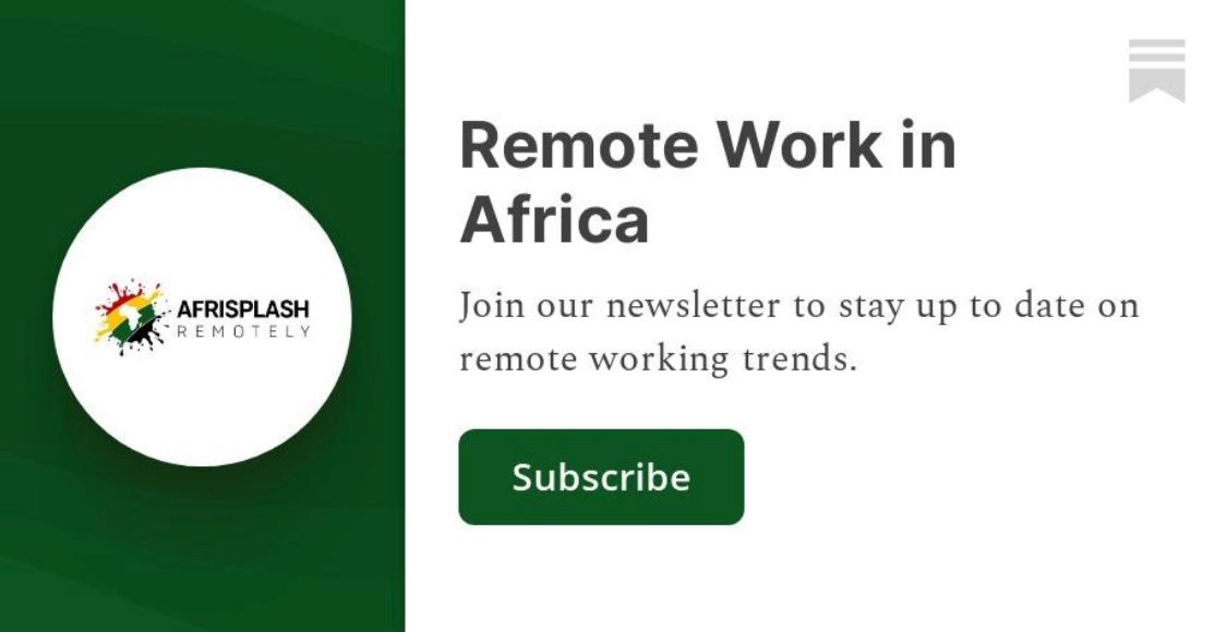 Afrisplash's tweet photo. Hey AfriSplash Fam!
Our latest Newsletter is LIVE, and it's hotter than ever🔥 Ready to outshine the competition in the remote job market? Get insider tips to boost your career and stand out this November 
Click now: https://t.co/jqla4wGeea

#RemoteWorkMagic #LevelUp #CareerBoost https://t.co/U9mvDUZKZP