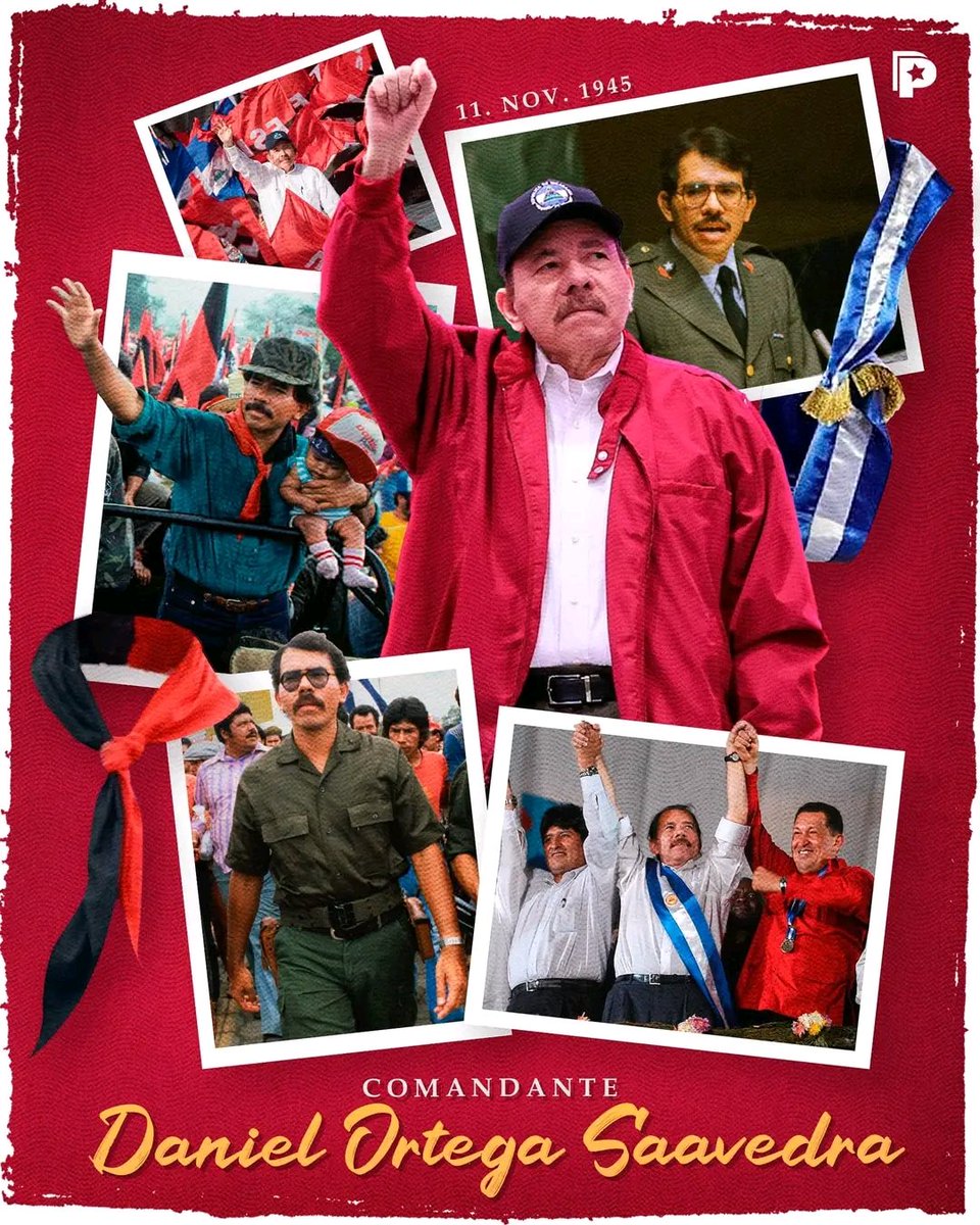 🎉 Celebramos el cumpleaños del Comandante Daniel Ortega, líder de nuestra revolución. Desde la UV Segundo Lezama 13 de Julio UNAN-Managua, le enviamos un saludo lleno de fuerza para seguir construyendo una Nicaragua justa. 
✊🇳🇮❤️🖤
 #DanielTiemposDeVictorias
#SomosUNAN
#SoyCSM