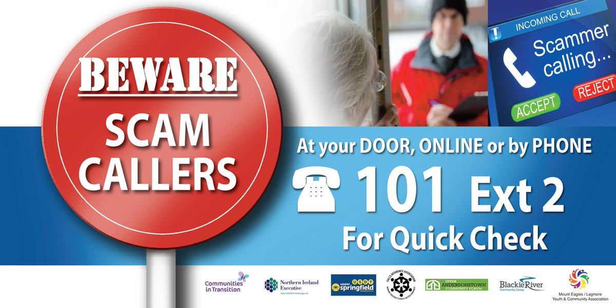 WestSafety's tweet photo. Tabhair aire! Beware of scammers. Use quick check https://t.co/lg40nbYbMF