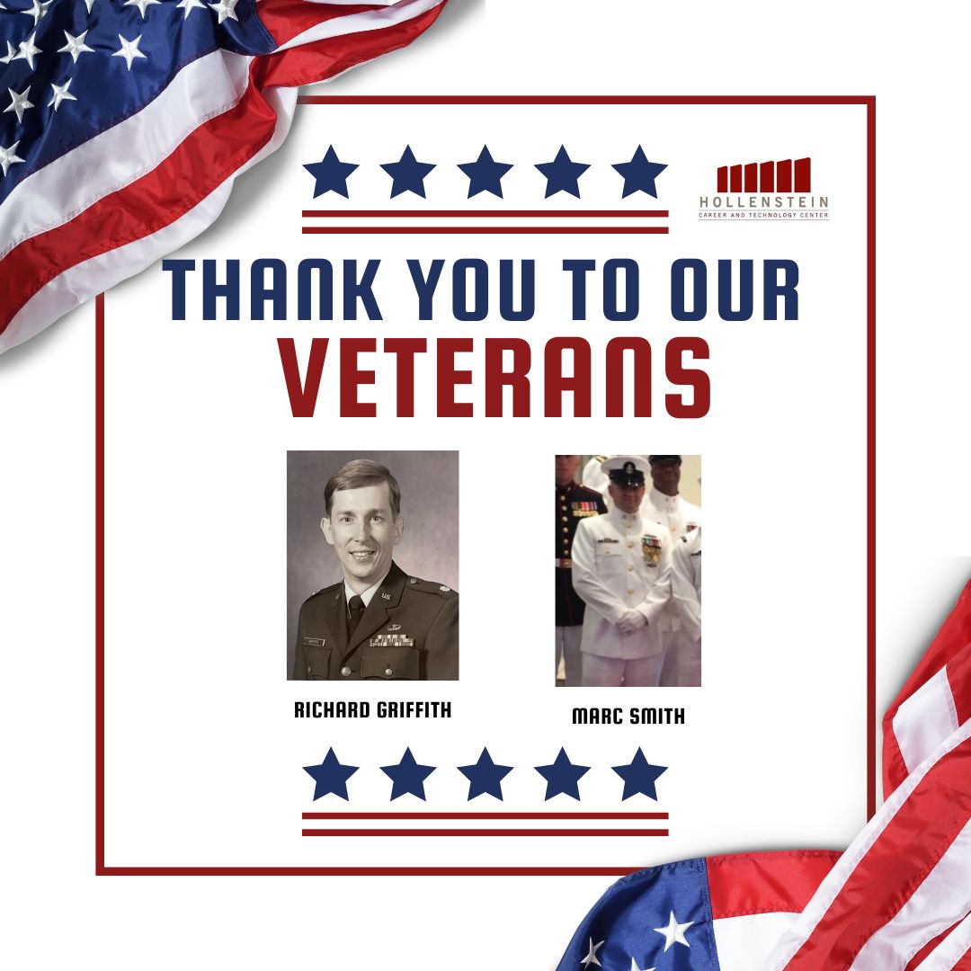 Thank you to all who have served in our great nation's military.  We especially celebrate our two teachers who have served: Mr. Rick Griffith and Mr. Marc Smith.  #HappyVeteransDay <a href="/EMSISD/">EMS ISD</a> <a href="/KimTraylor01/">Kimberly Traylor</a> #EMSproud #HCTCready