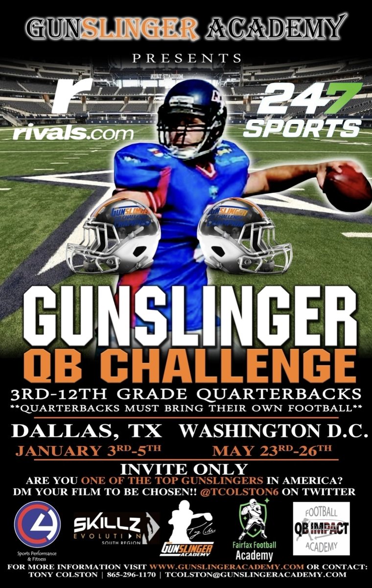 TColston6's tweet image. 🚨QUARTERBACKS🚨
YOU ASKED FOR...
✅️REAL EXPOSURE
✅️WRITE UPS
✅️OPPORTUNITY TO EARN ⭐️'S
✅️OPPORTUNITY FOR OFFERS
✅️RAISE YOUR STOCK 📈
✅️COLLEGE VISITS FOR TOP GUYS
SO I WENT OUT AND GOT THE BEST! @Rivals @247recruiting @TexAgs
NOW THEY WANT TO SEE YOU GO 🏈 FOR…