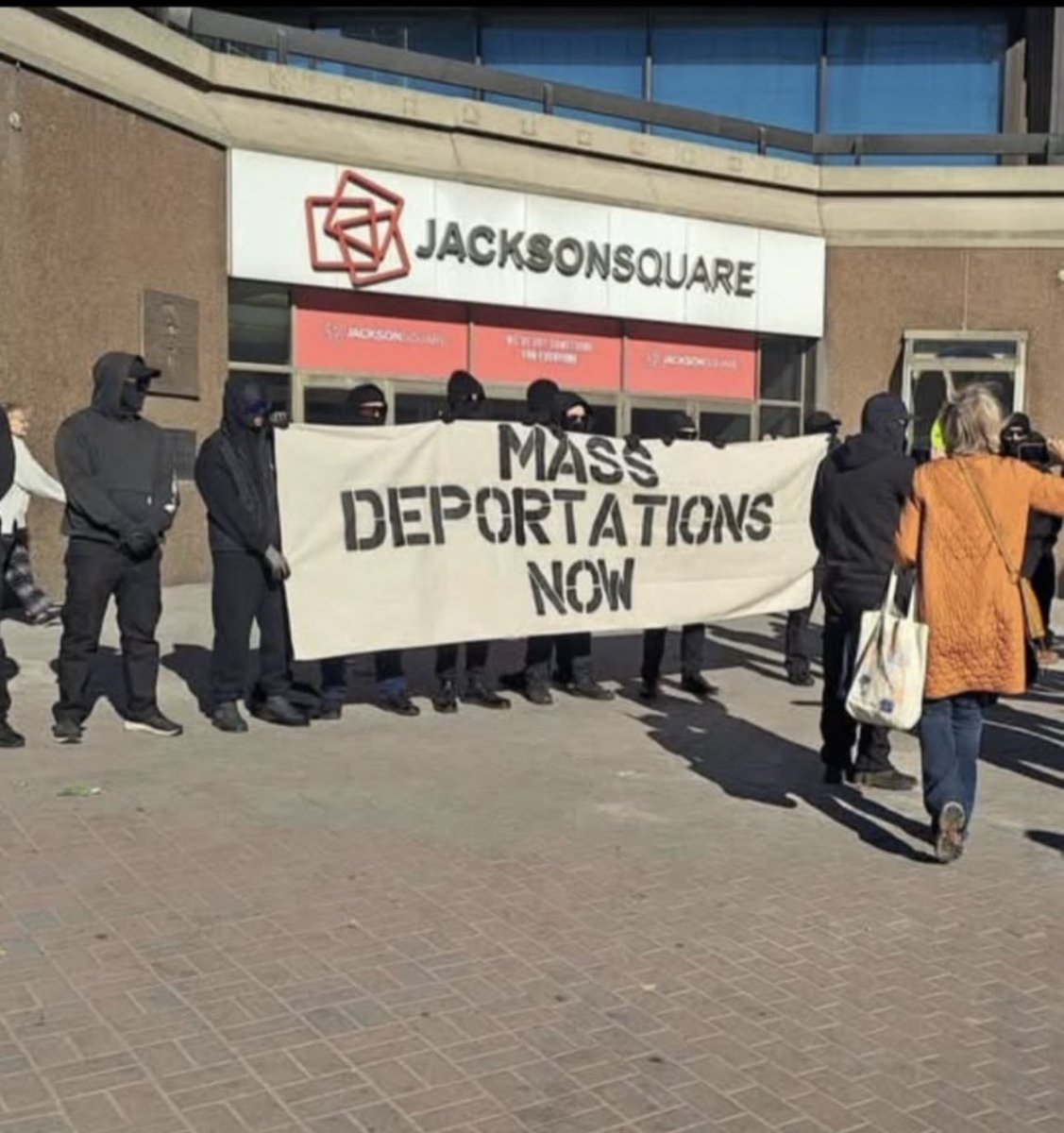 Why are elected officials not condemning this cowardly display of racism and xenophobia in Hamilton, ON, Canada?

Are immigrants less worthy of being protected from hate? Why the silence from the so-called officials who are quick to condemn other forms of hate?