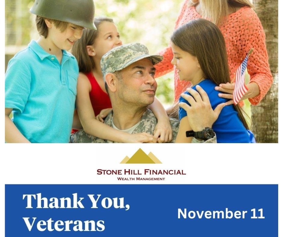 StoneHillNJ's tweet photo. Today, Veterans Day, let's take a moment to thank those who have protected our freedoms. 

We are grateful for your service, courage and for putting your country first. Thank you!

#StoneHillFinancial #WealthManagement #VeteransDay2024 https://t.co/bVHlWgoYRU