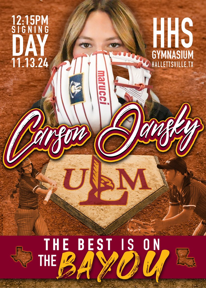 It’s officially signing week!! ❤️💛  <a href="/ULM_Softball/">ULM Softball</a> <a href="/LBteams/">Hallettsville Lady Brahma Athletics</a> <a href="/hbteams/">Hallettsville Brahma Athletics</a> <a href="/hotshotsnation/">Hotshots Fastpitch</a> <a href="/ZachbrownTV/">ZachbrownTV</a> <a href="/G_Myers33/">Gabe Myers</a> <a href="/molly_fichtner/">Molly Fichtner</a> <a href="/leawodach/">Lea Wodach</a> <a href="/CoachLeviMonty/">Levi Montgomery</a>