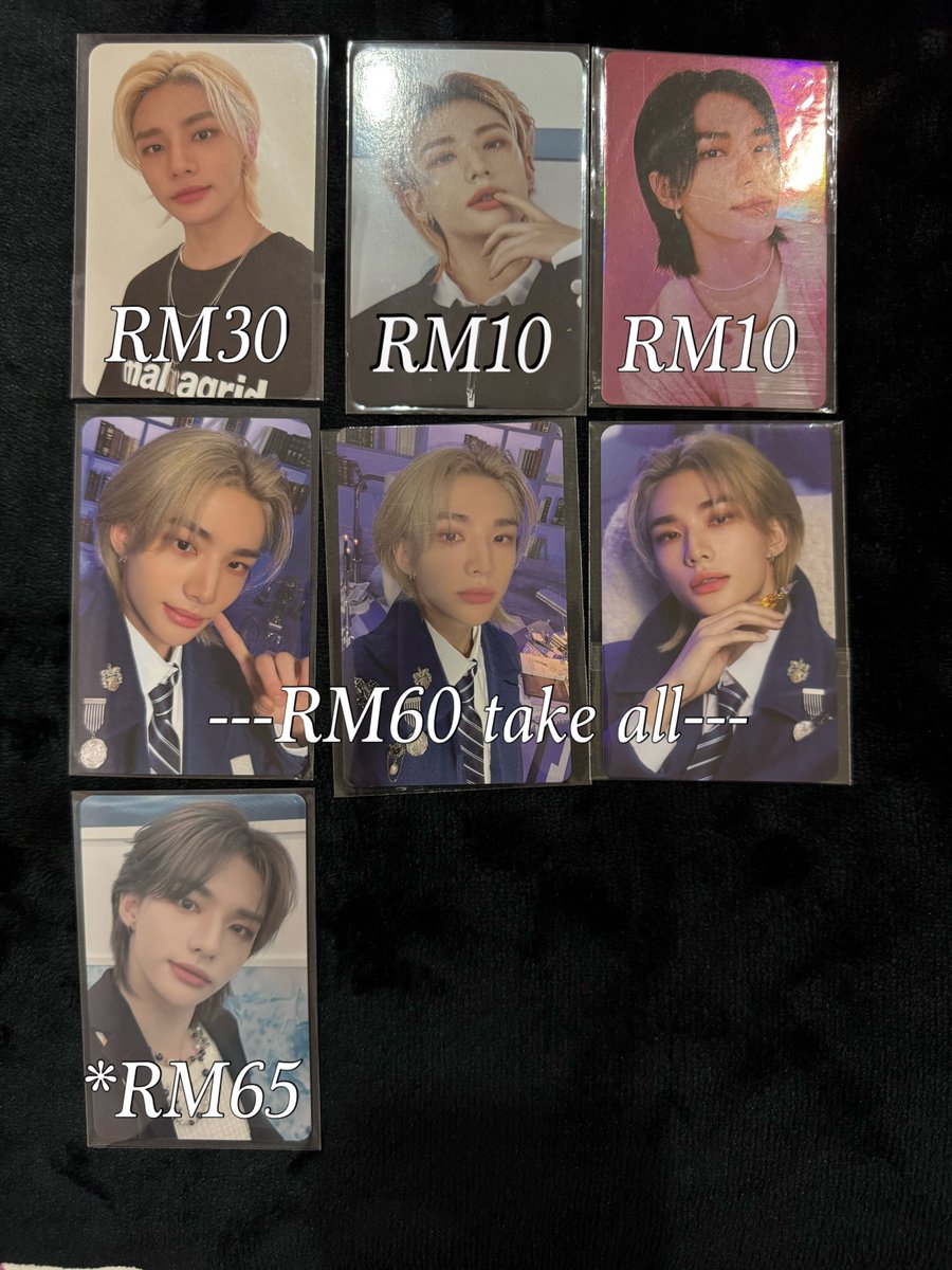 MissCassieTVXQ's tweet photo. [WTS] 🇲🇾 Only

🍀Price not include postage
🍀"*" symbol means got defect,can nego price but not too low ball
🍀Help RT as much as can,need to clear all,tq 🥺🙏
@pasarSKZ @pasarstraykids @SKZMarketMY 

#wtb #wts #ufs #pasarskz #pasarstraykids #skzmarketmy https://t.co/retGqvMH5w
