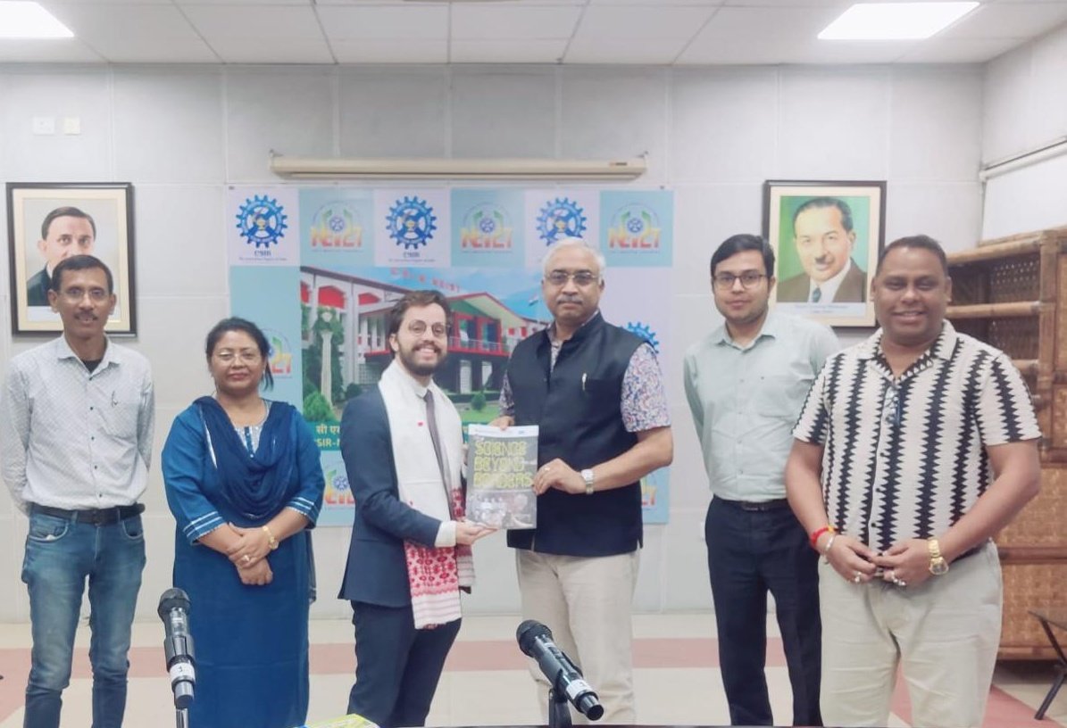 Mr Aymeric Vo Quang, Project Manager from the French Institute in India (IFI), visited CSIR-NEIST, Jorhat, and gave a talk on "Research Opportunities in France". Dr B K Choudhury, Senior Scientist at CSIR-NEIST, shared insights on his visit to IPGP, France, under the  SRTF by IFI