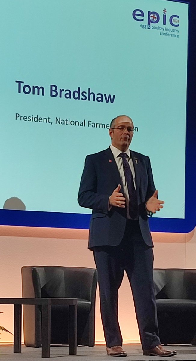 Tom Bradshaw, NFU president opens EPIC conference, coming out of the starting blocks fast and hard against the policies inflicted on farmers following Labour's budget.
When he asked conference who thought the budget was good for UK agriculture - nobody put their hand up!