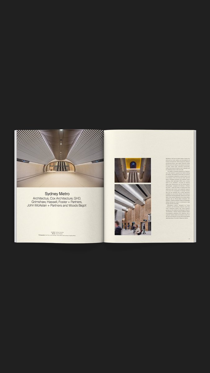 Woods_Bagot's tweet photo. Issue 16 of The Local Project is out, featuring the new Sydney Metro, including the Central Station redevelopment and Crows Nest.
View the issue here: https://t.co/C8esEq6QTm
#peoplearchitecture #infrastructre #transport #woodsbagot https://t.co/2LKmb4Habe