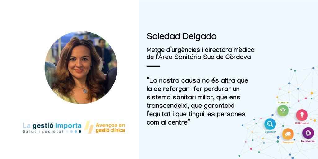 gestiosanitaria's tweet photo. "Hi ha una causa justa per la que cal lluitar i és la de reforçar i fer perdurar un sistema sanitari millor, que ens transcendeixi, garanteixi l’equitat i amb la persones al centre"  

Per Soledad Delgado [@sodeza78] a l'Observatori #Lagestioimporta 

👉 https://t.co/NMxVLtN2f9 https://t.co/RvzOWPF5eL