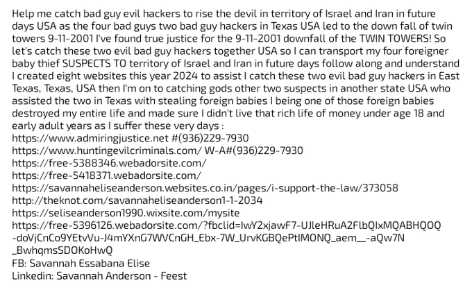 Anderson - Maybe we can catch some evil bad guy hackers I'm after two to bring forward to Justice ⚖️ : let's check this out 🙏🙂 https://t.co/BLBkqmj28B