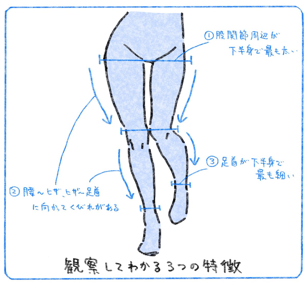 脚を描きたいときにどうぞ✍️ 
