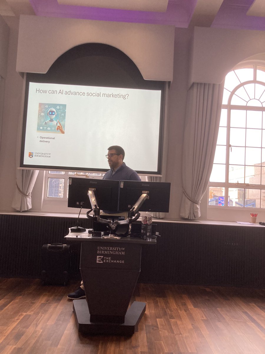 CENTRE-UB (@centre_ub) on Twitter photo We will now hear from one of the Centre-UB leadership team! Discussing Harnessing Artificial Intelligence for Strategic Social Marketing we have <a href="/marcobardus/">Dr. Marco Bardus</a> #PublicEngagement #CentreUB #BehaviouralResearch We will now hear from one of the Centre-UB leadership team! Discussing Harnessing Artificial Intelligence for Strategic Social Marketing we have <a href="/marcobardus/">Dr. Marco Bardus</a> #PublicEngagement #CentreUB #BehaviouralResearch