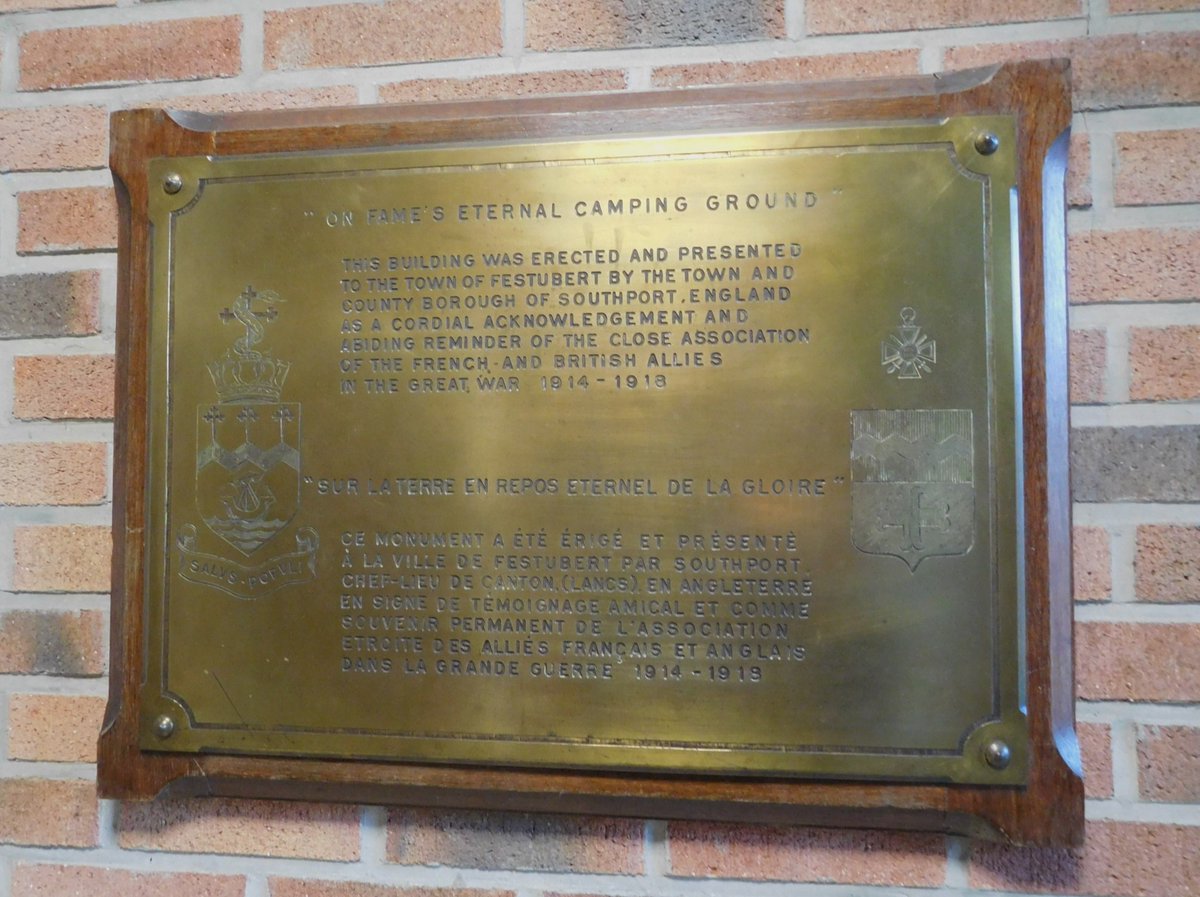G7KVE's tweet photo. Yesterday's journey of remembrance included the village of #Festubert.
Festubert's community hall was built, after #WW1, by the town/borough of Southport.
Southport schoolchildren participated in annual visits to the area in the years between 1923 and WW2.
@hiddensouthport https://t.co/oUU8CrtiYi