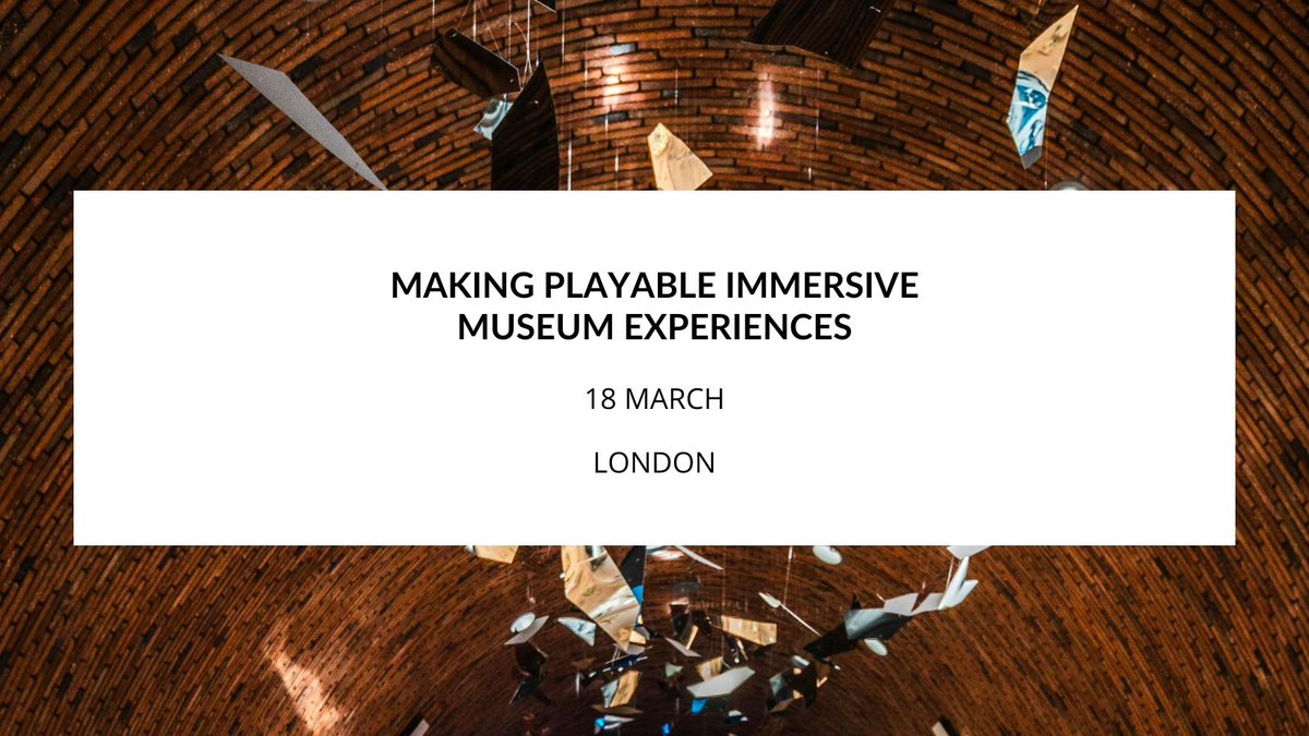 Museum-iD Magazine (@museumid) on Twitter photo Join us for an in-depth guide to designing, developing and delivering an immersive playable experience in your museum museum-id.com/making-playabl… #MuseumIdeas #museum Join us for an in-depth guide to designing, developing and delivering an immersive playable experience in your museum museum-id.com/making-playabl… #MuseumIdeas #museum