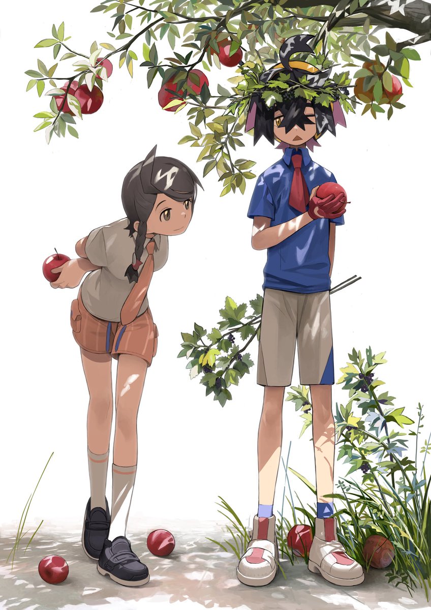 アオイ(ポケモンSV) ,スグリ(ポケモン) 「sgao 」|knifedragonのイラスト