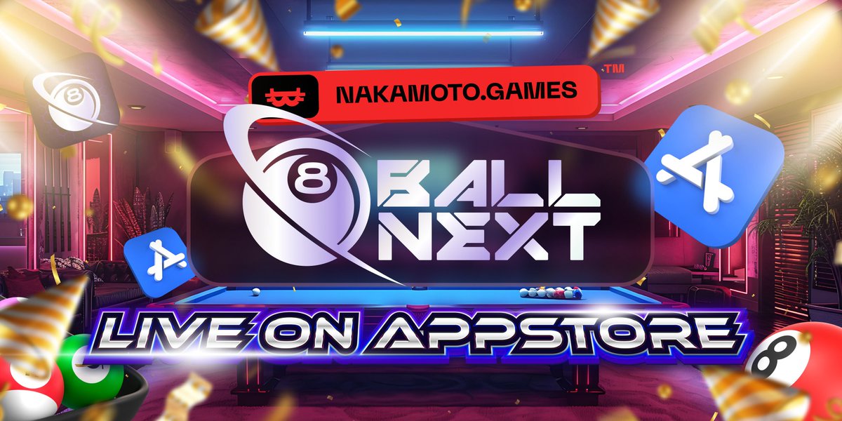 NakamotoGames's tweet photo. 🚨 First Standalone App on App Store is LIVE! 🚨

Nakamoto Games celebrates a major milestone today: the first standalone app on Apple’s @AppStore is NOW LIVE!

🎱 Play #8BallNext today on your #iOS device! 🎮

https://t.co/DZyXkzrDrH

But we’re not stopping there. Alongside the upcoming launch of the entire $NAKA Mobile App, we’re setting up a comprehensive rewards plan for our standalone app business.

Here’s the exciting part—with the first standalone app now live, the $NAKA Mobile App is next, and MORE standalone games on #Android and #iOS are on the way, all fueled by $NAKA rewards! 👀

🥳 We’re going big and always delivering more than initially promised! 💪

Stay tuned, we’re just getting started! #BUIDLing 

https://t.co/w5olwoGq0J