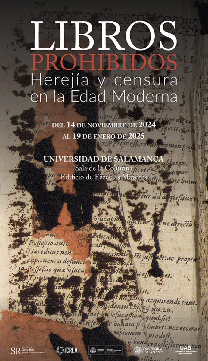 Próxima exposición sobre libros, expurgación y censura, esta vez en la <a href="/usal/">Universidad de Salamanca</a>, organizada por el Seminario de estudios sobre el renacimiento (<a href="/UABBarcelona/">Universitat Autònoma de Barcelona</a>):

sr.uab.cat/inauguracion-d…