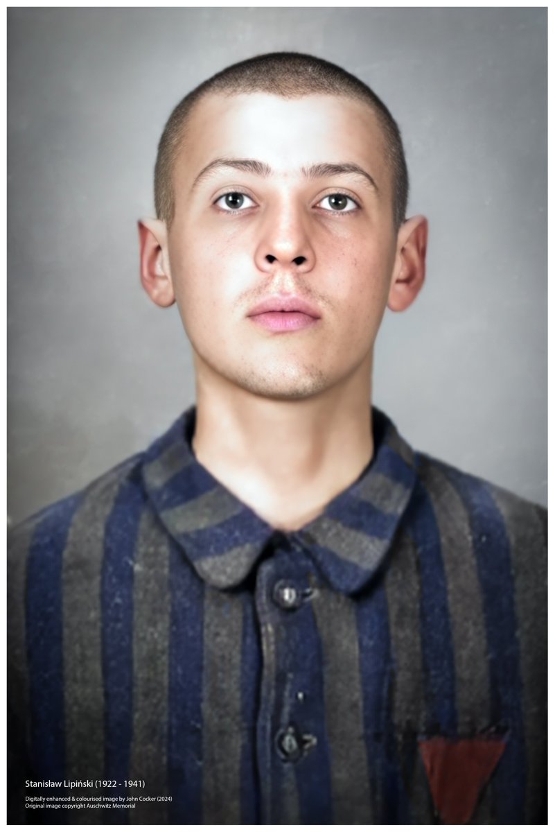 On this day in 1941, a 19 year old Polish man was murdered by shooting in Auschwitz after being incarcerated for 18 days. Before being imprisoned he was a student. His name was Stanisław Lipiński

Please support <a href="/AuschwitzMuseum/">Auschwitz Memorial</a> reach 2m followers
