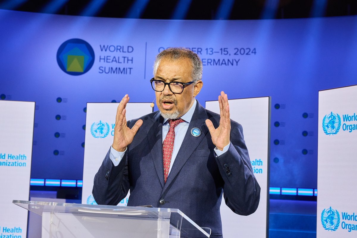 WorldHealthSmt's tweet image. 🌍 #WHS2024 Takeaways: &quot;The best medicine is peace. We cannot talk about health alone. There is no health without peace and there is no peace without health.&quot; said @DrTedros of @WHO.
➡️Looking for more? Rewatch 60+ sessions at youtube.com/worldhealthsum…