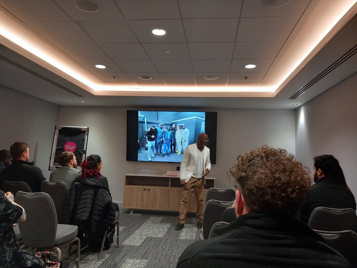 JemimaCattel's tweet photo. Listening to @HermanStewart  
talking about how to bring your whole, vulnerable self to your work and how to inspire our young people @COREeducate  #DACE24 https://t.co/ZxeeJi54Ec