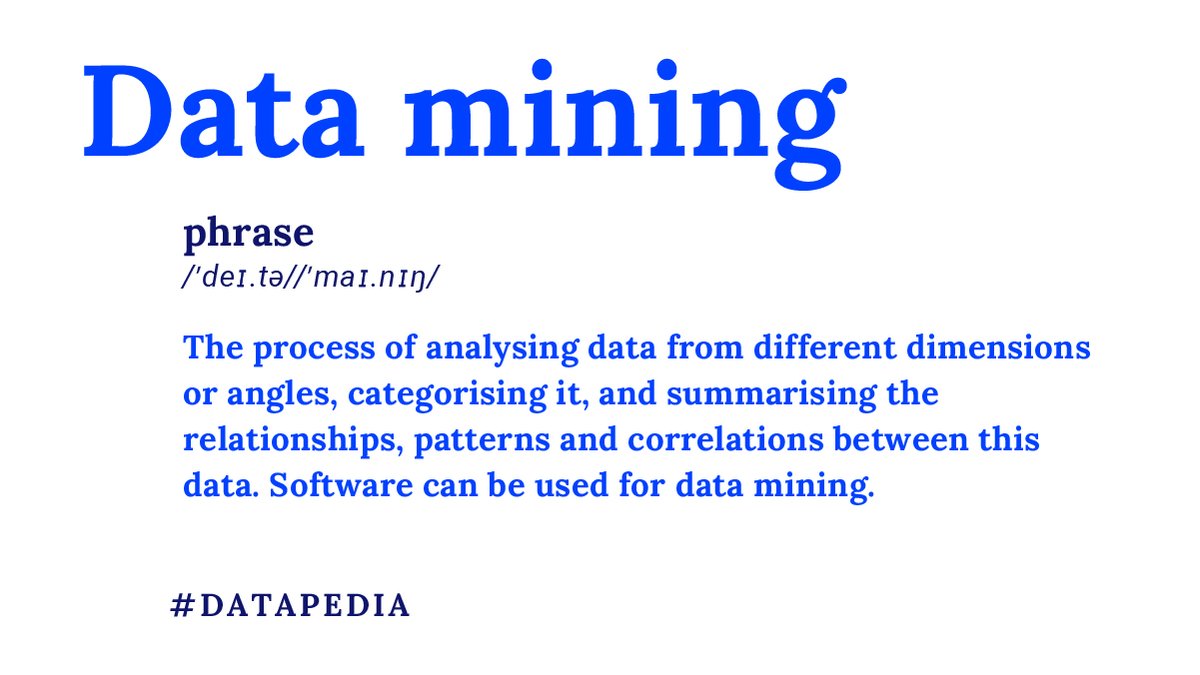 EU_EDPS's tweet photo. Become a walking #Datapedia - What is data mining? And how can collecting large volumes of information contribute to profiling practices, such as marketing, surveillance, fraud detection and even scientific discoveries? Find out more here https://t.co/pdu8zM5j8y https://t.co/lfQv0qn4Ip