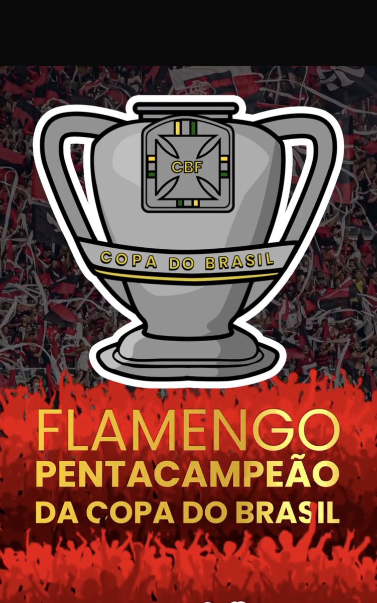 Parabéns ao Flamengo por mais uma grande conquista. Diretoria, Comissão Tecnica, Jogadores, Staff e a torcida rubro-negra que sempre apoiou e acreditou no título.