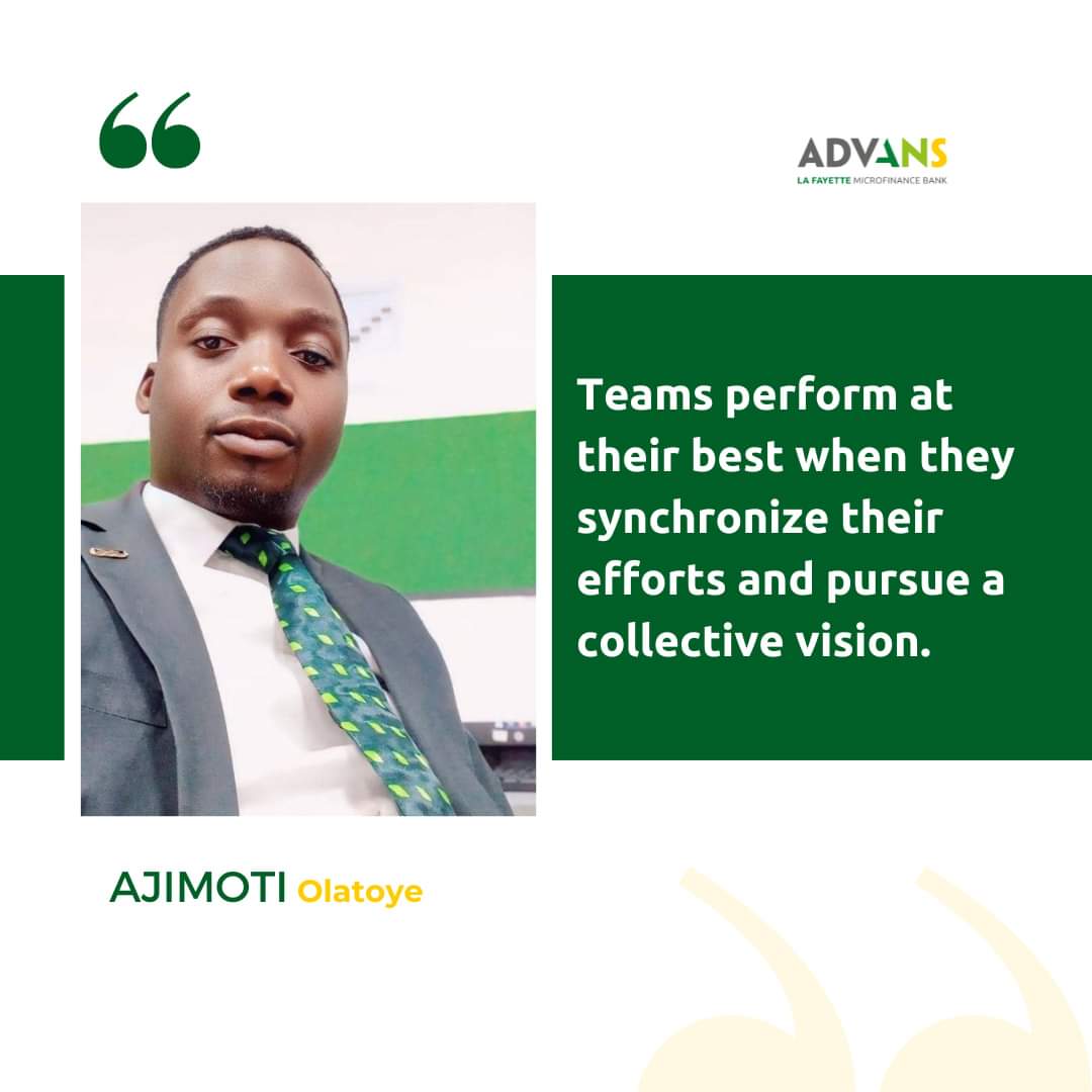 AdvansNigeria's tweet photo. Teams achieve greatness when united by a shared vision. 💪✨

 #Teamwork #CollectiveVision https://t.co/NVm1aqHAYl
