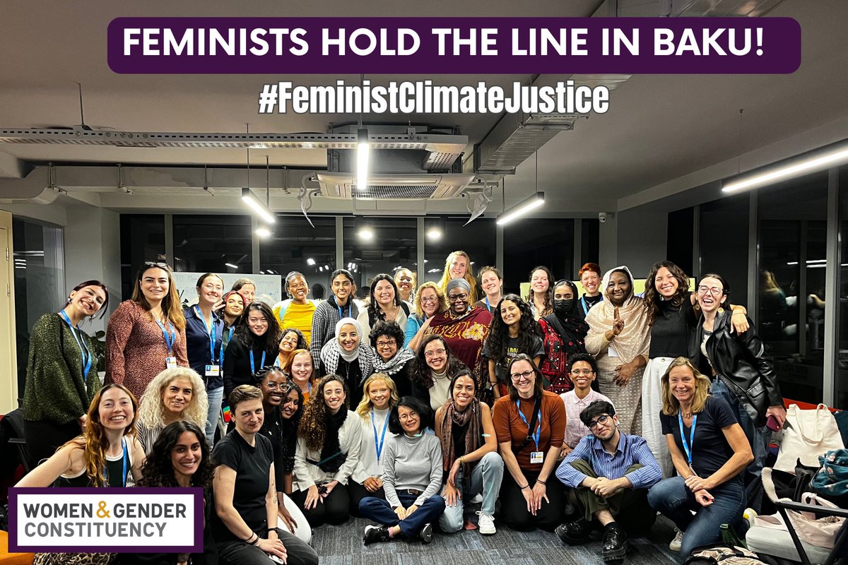 🌏💪🏽🌱 FEMINISTS WILL HOLD THE LINE IN BAKU!

On the eve of #COP29Baku, we hosted an in-person strategy meeting to finalise our strategic and political engagement in this context, but also more broadly in a world characterised by the refusal to #divest from harm &amp; invest in care!