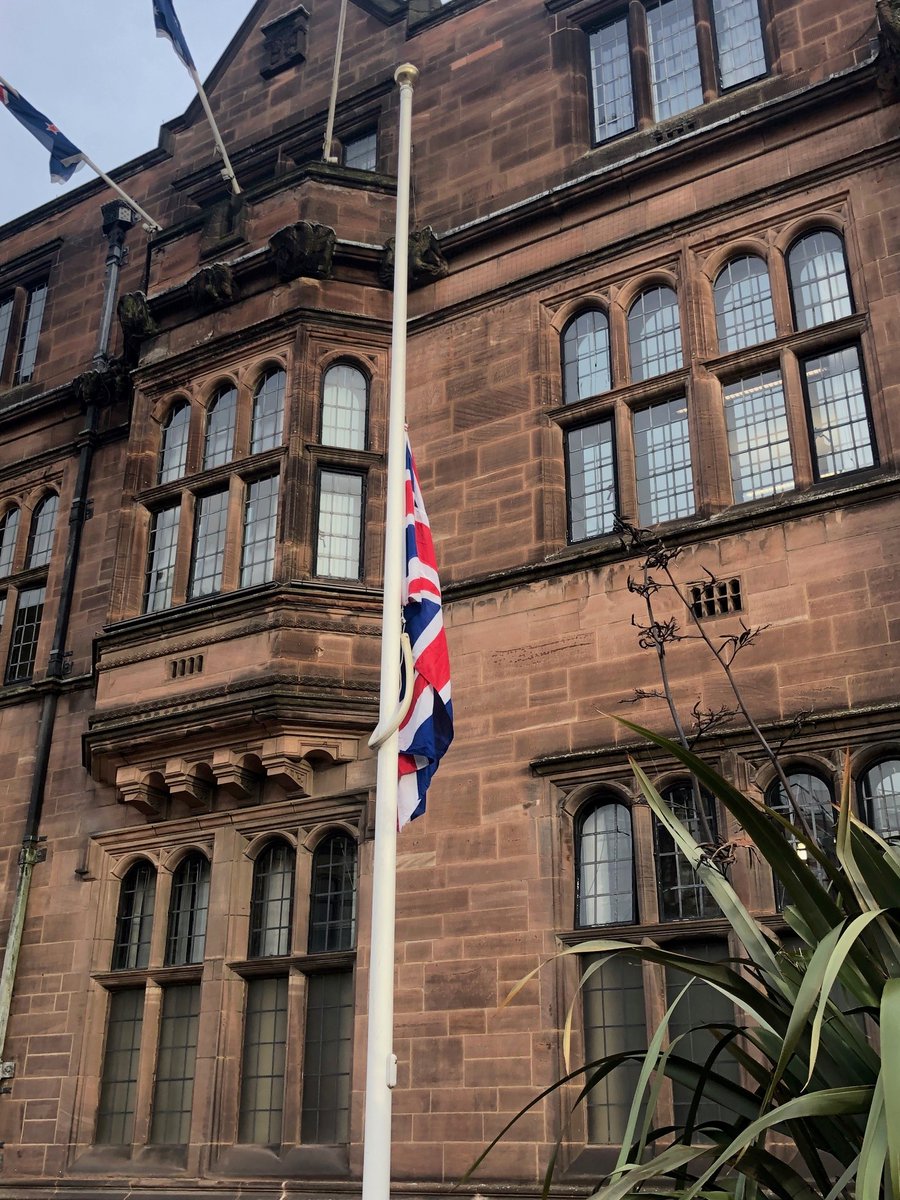 Coventry City Council (@coventrycc) on Twitter photo We're flying the flag at half-mast today to mark Remembrance Day. 
Across the Council we'll be observing a two minutes silence. 
#CoventryRemembers We're flying the flag at half-mast today to mark Remembrance Day. 
Across the Council we'll be observing a two minutes silence. 
#CoventryRemembers