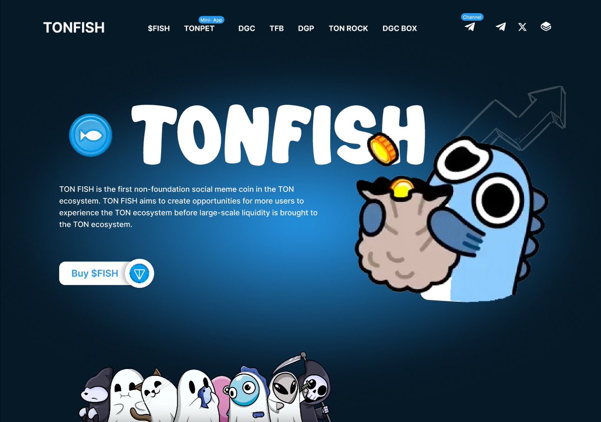 Let's keep building

🧑‍🍳

🐟 $FISH CA: EQATcUc69sGSCCMSadsVUKdGwM1BMKS-HKCWGPk60xZGgwsK