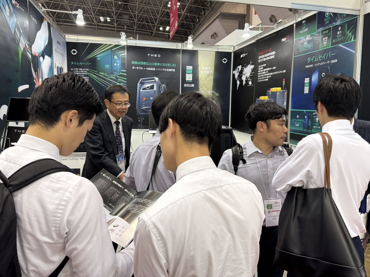 Theoincofficial's tweet image. What a fulfilling week!! Thanks for dropping by our booth at #JIMTOF!!
#THEO &amp;amp; #Maxphotonics team can&apos;t wait for even more innovative conversations next time. Don&apos;t miss the chance to reconnect with us in #Japan😉
#welding #laserwelding #Tokyo #lasercleaning #fiberlaser